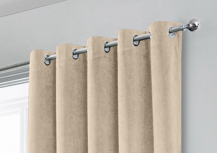 Hampton (Blackout) Eyelet, Cream - Ready Made Curtains - Image 9